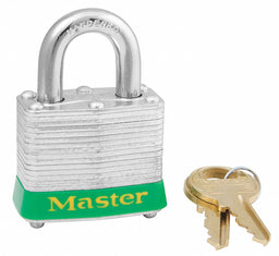 D5332 Lockout Padlock KA Green 1-1/4 H PK6
