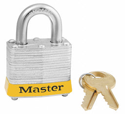 D5332 Lockout Padlock KA Yellow 1-1/4 H PK6