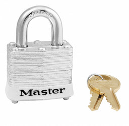 D5332 Lockout Padlock KA White 1-1/4 H PK6