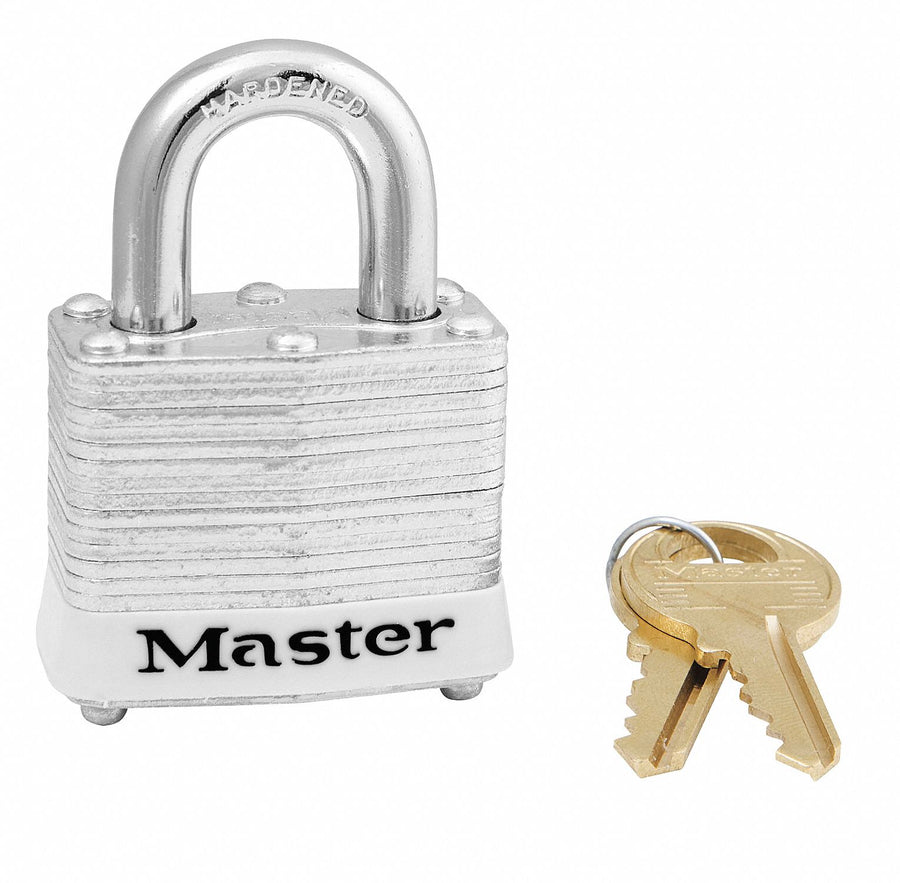 D5332 Lockout Padlock KA White 1-1/4 H PK6