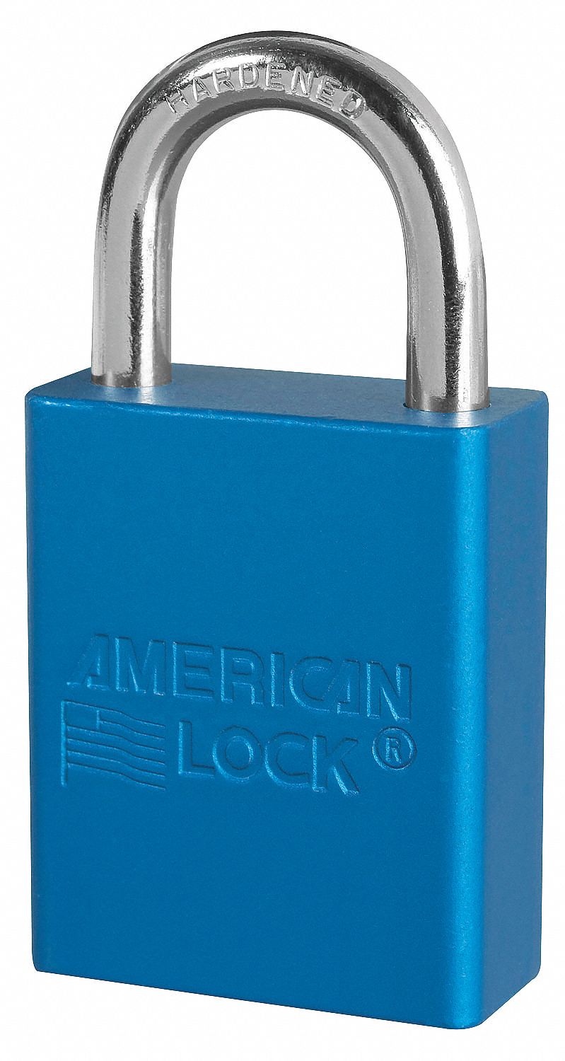 D5334 Lockout Padlock KA Blue 1-7/8 H PK3