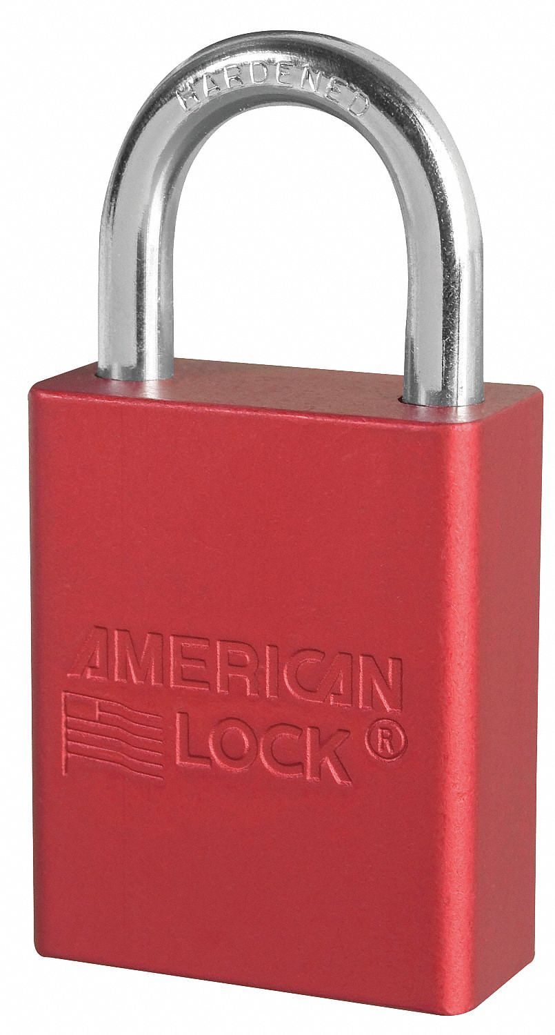 D5336 Lockout Padlock KA Red 1-7/8 H PK12