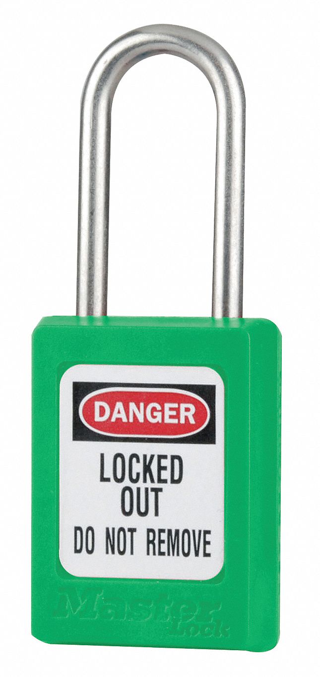 Lockout Padlock KA Green 1-13/16 H PK6