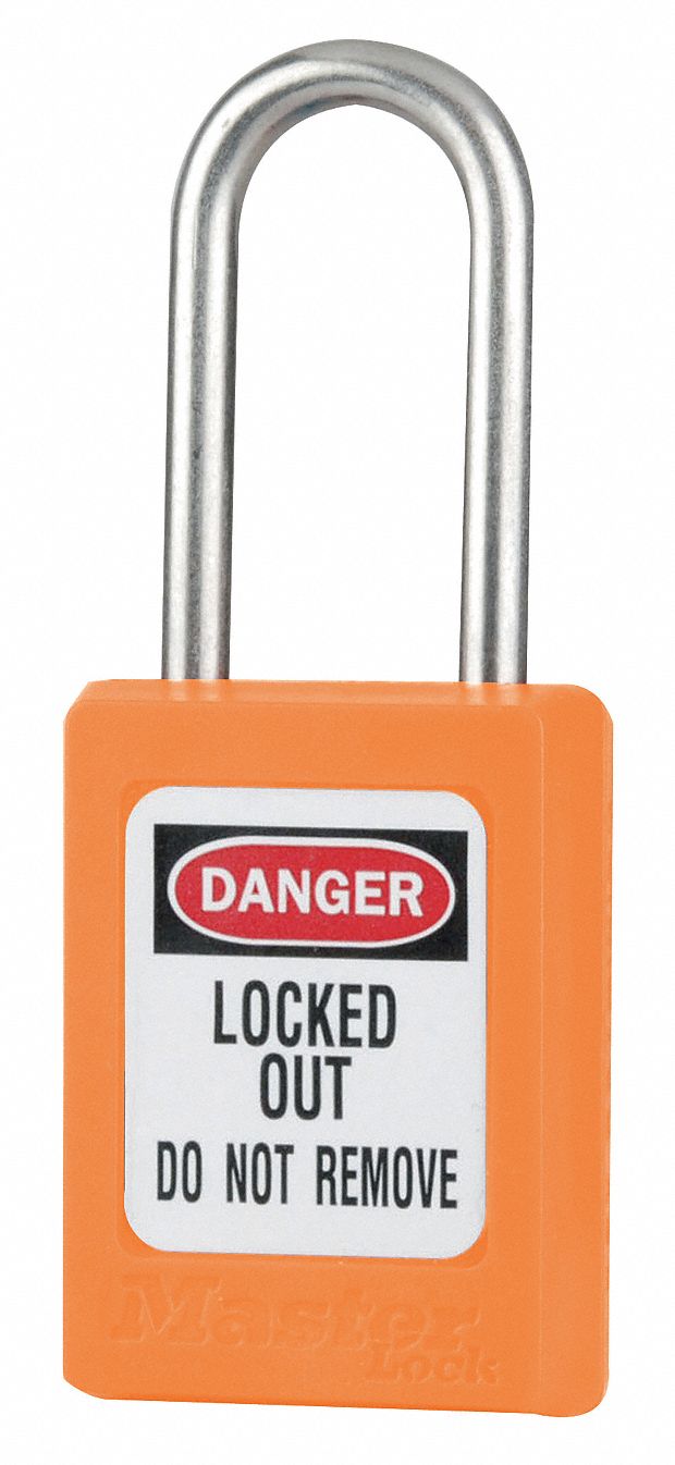 Lockout Padlock KA Orange 1-13/16 H PK3