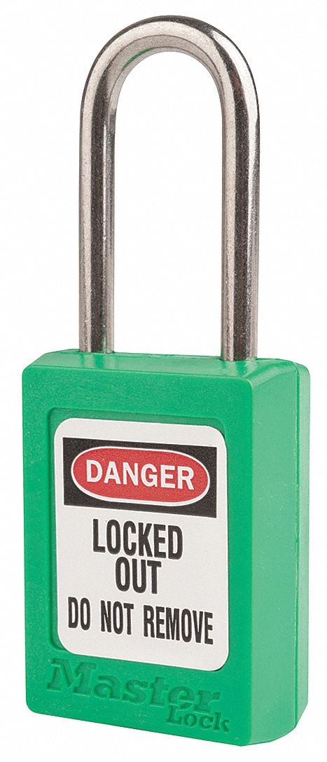 Lockout Padlock KA Green 1-13/16 H PK12