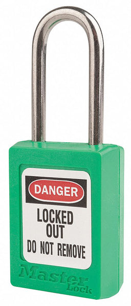 Lockout Padlock KA Green 1-13/16 H PK12