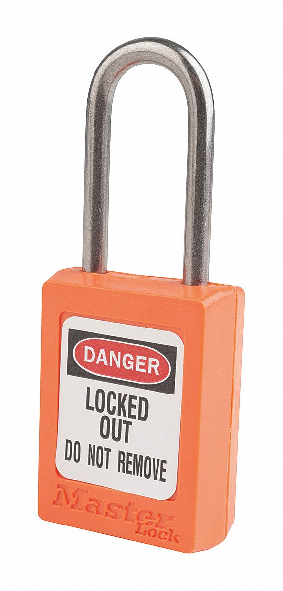 Lockout Padlock KA Orange 1-13/16 H PK12