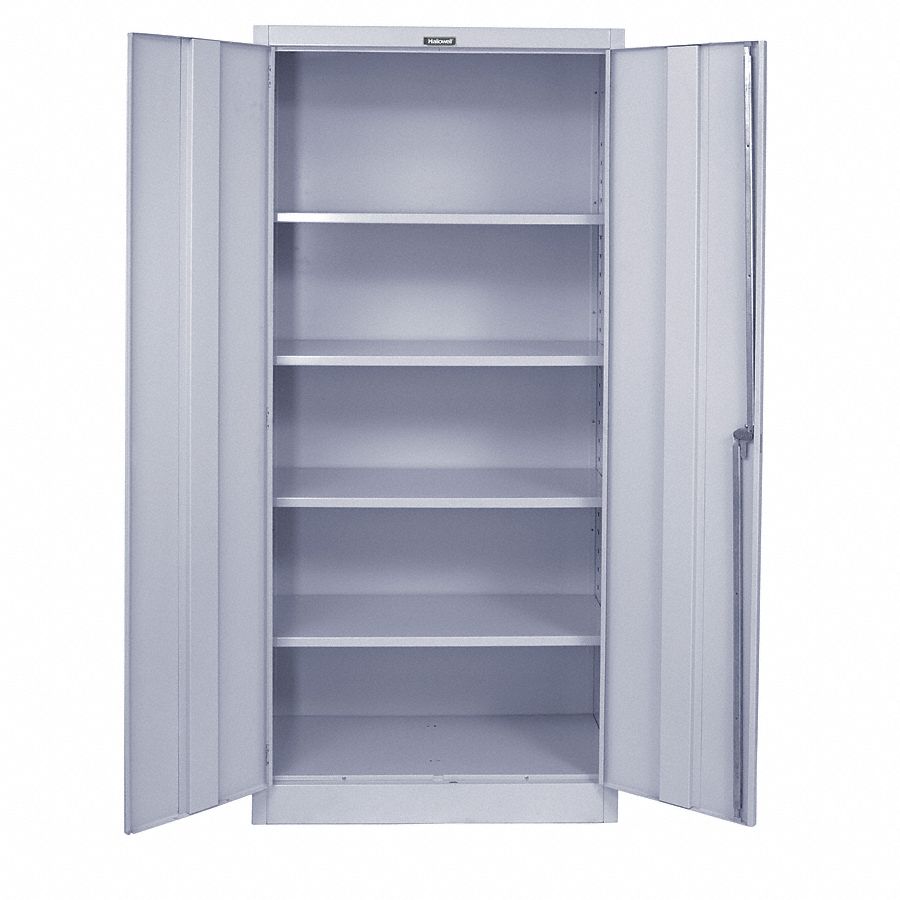Storage Cabinet 78 x36 x18 LtGry 4Shlv