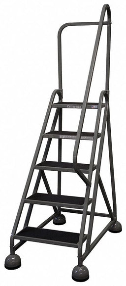 D5277 Rolling Ladder Hndrl Platfm 45 In H