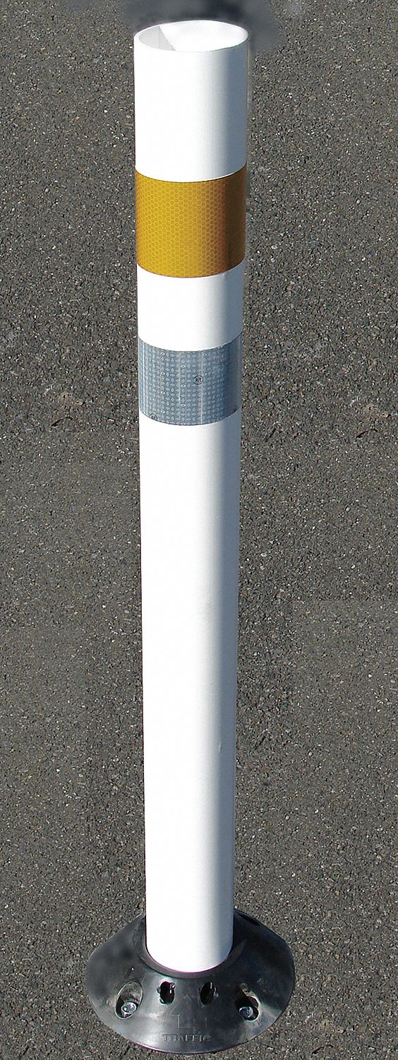 DP 228 Wht post with 2-3in white wraps