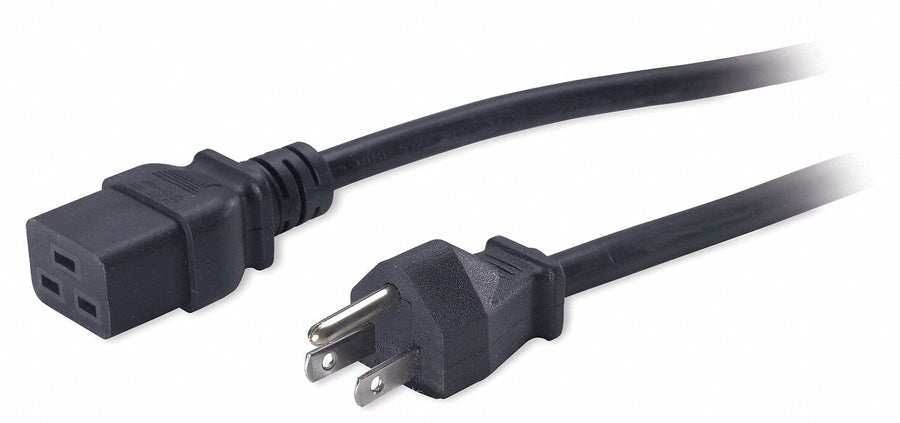 Powr Cord 5-15P SJT 8.2 ft Blk 12A 14/3