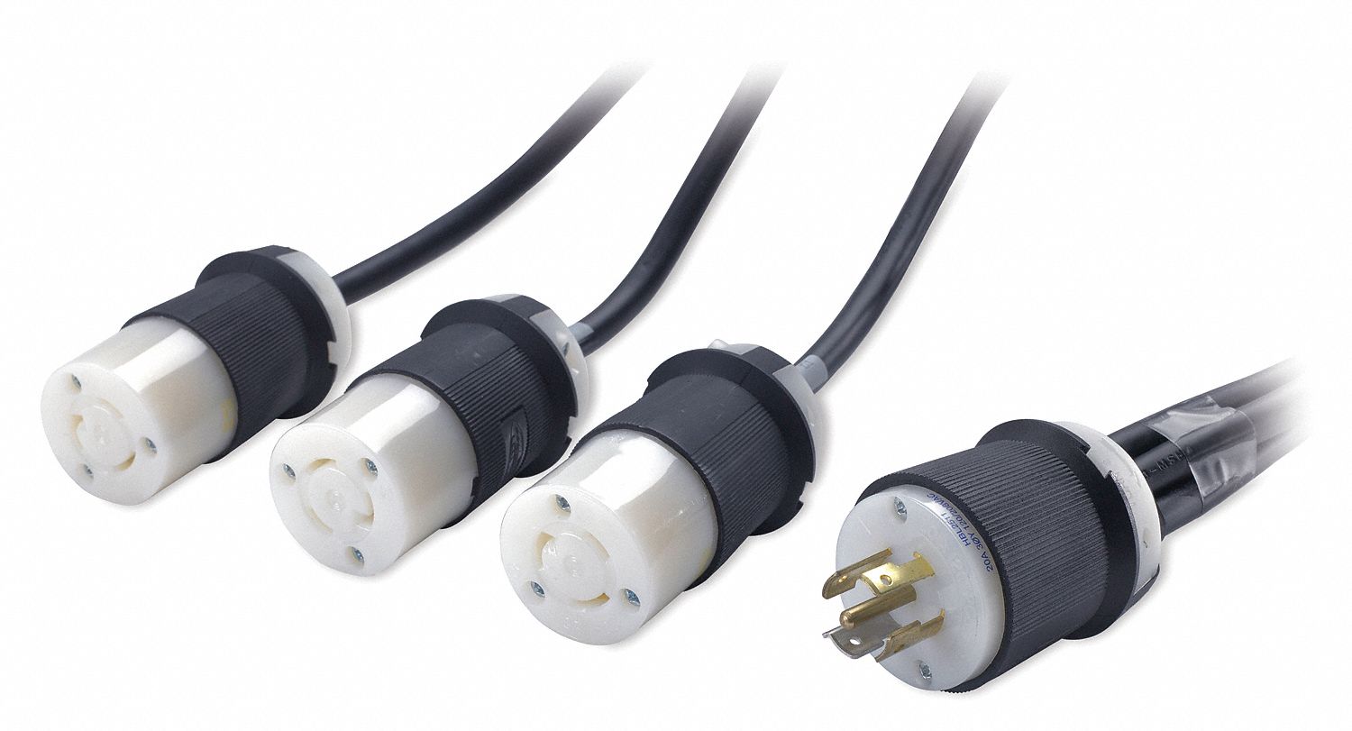 Splitter Pwr Cord L21-20P SJ 2 4 6 ft.