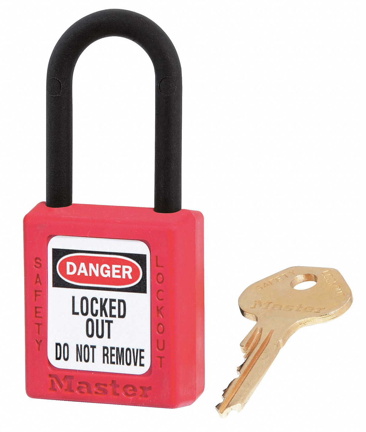 D5325 Lockout Padlock KA Red 1-3/4 H PK6