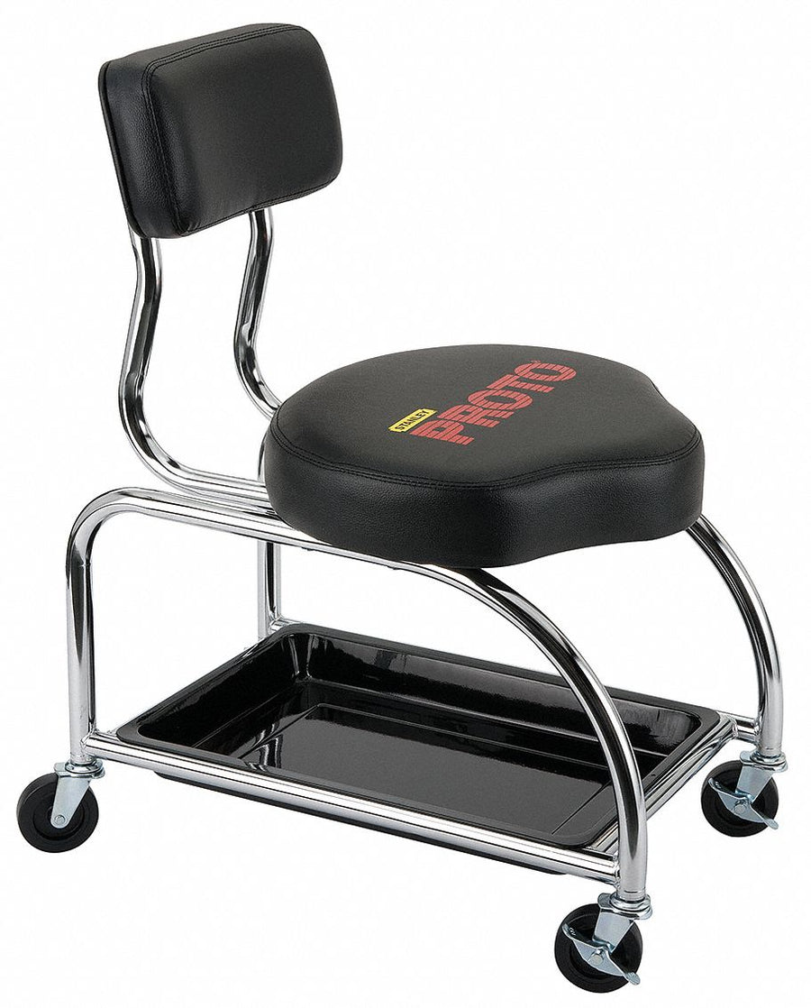 Tool Trolley Stool With Backrest 300 lb.