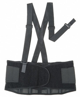 D0582 Back Support w/Stay Black Polyester S