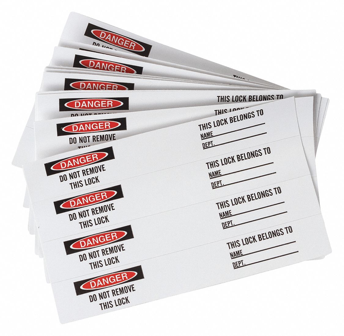 Permnent Adhesive Lbl .75x5in Vinyl PK40
