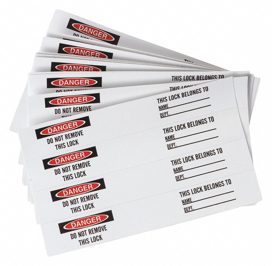 Permnent Adhesive Lbl .75x5in Vinyl PK40