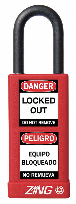 Lockout Padlock KA Red 3 H