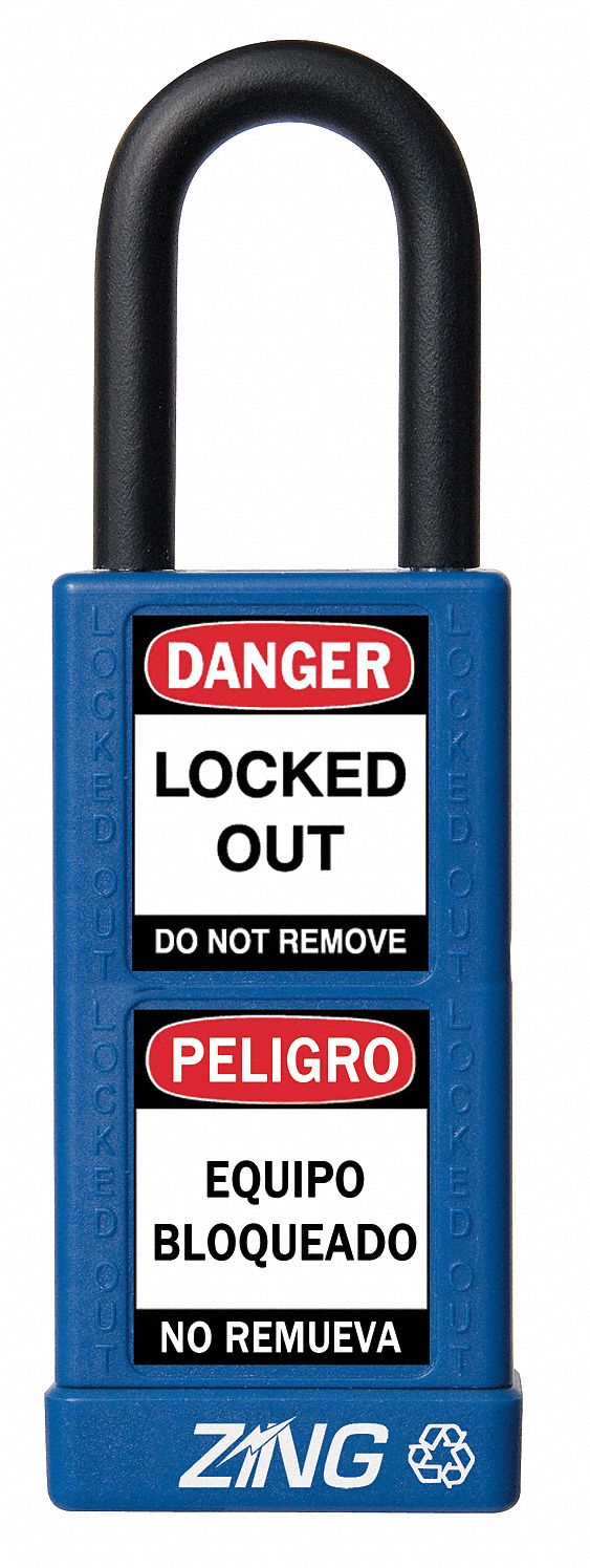 Lockout Padlock KA Blue 3 H