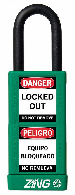 Lockout Padlock KD Green 3 H