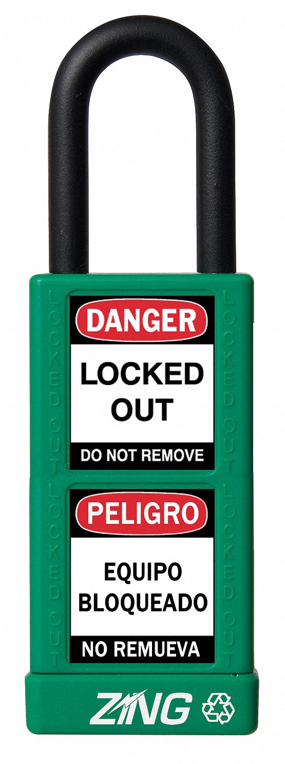 Lockout Padlock KA Green 3 H