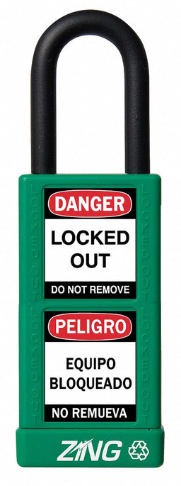 Lockout Padlock KA Green 3 H