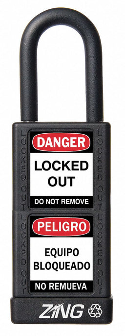 Lockout Padlock KD Black 3 H
