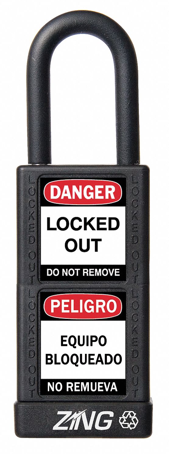 Lockout Padlock KD Black 3 H