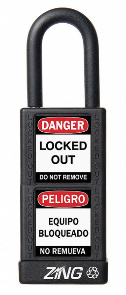 Lockout Padlock KA Black 3 H