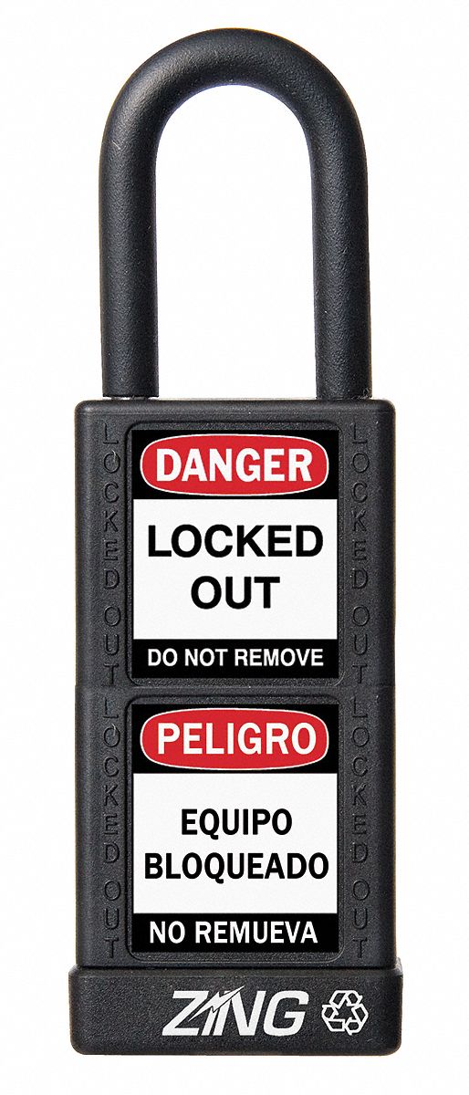 Lockout Padlock KA Black 3 H