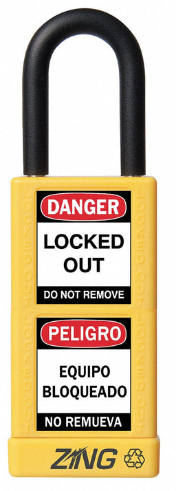 Lockout Padlock KD Yellow 3 H
