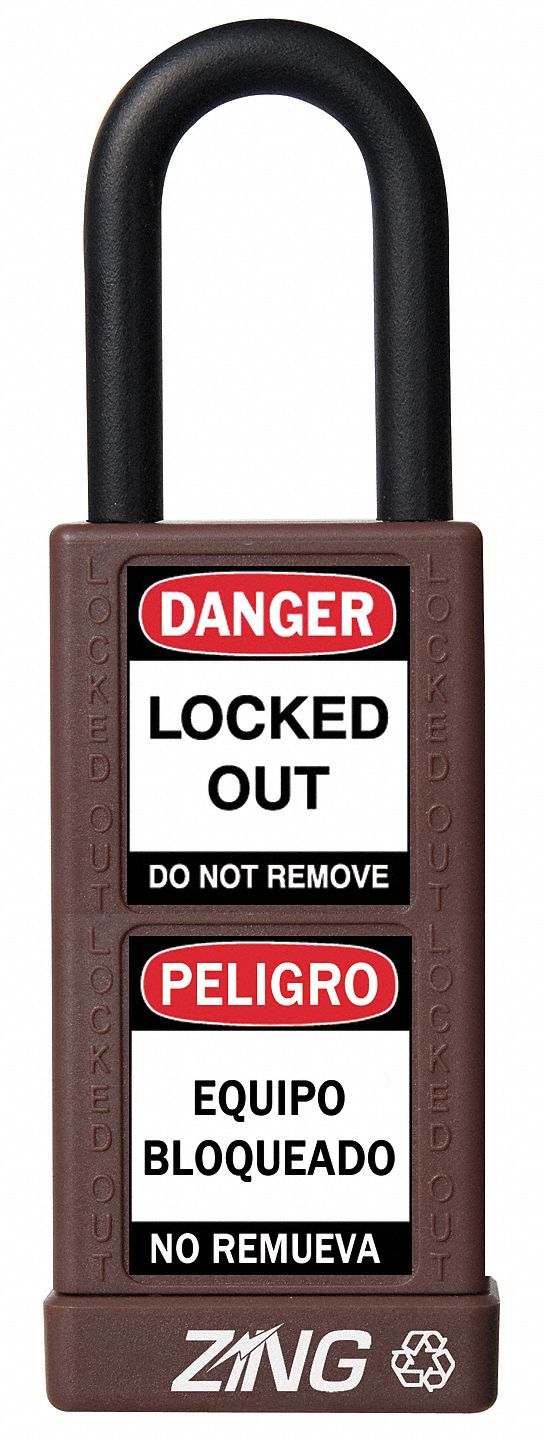 Lockout Padlock KD Brown 3 H
