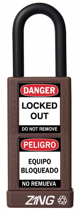 Lockout Padlock KD Brown 3 H