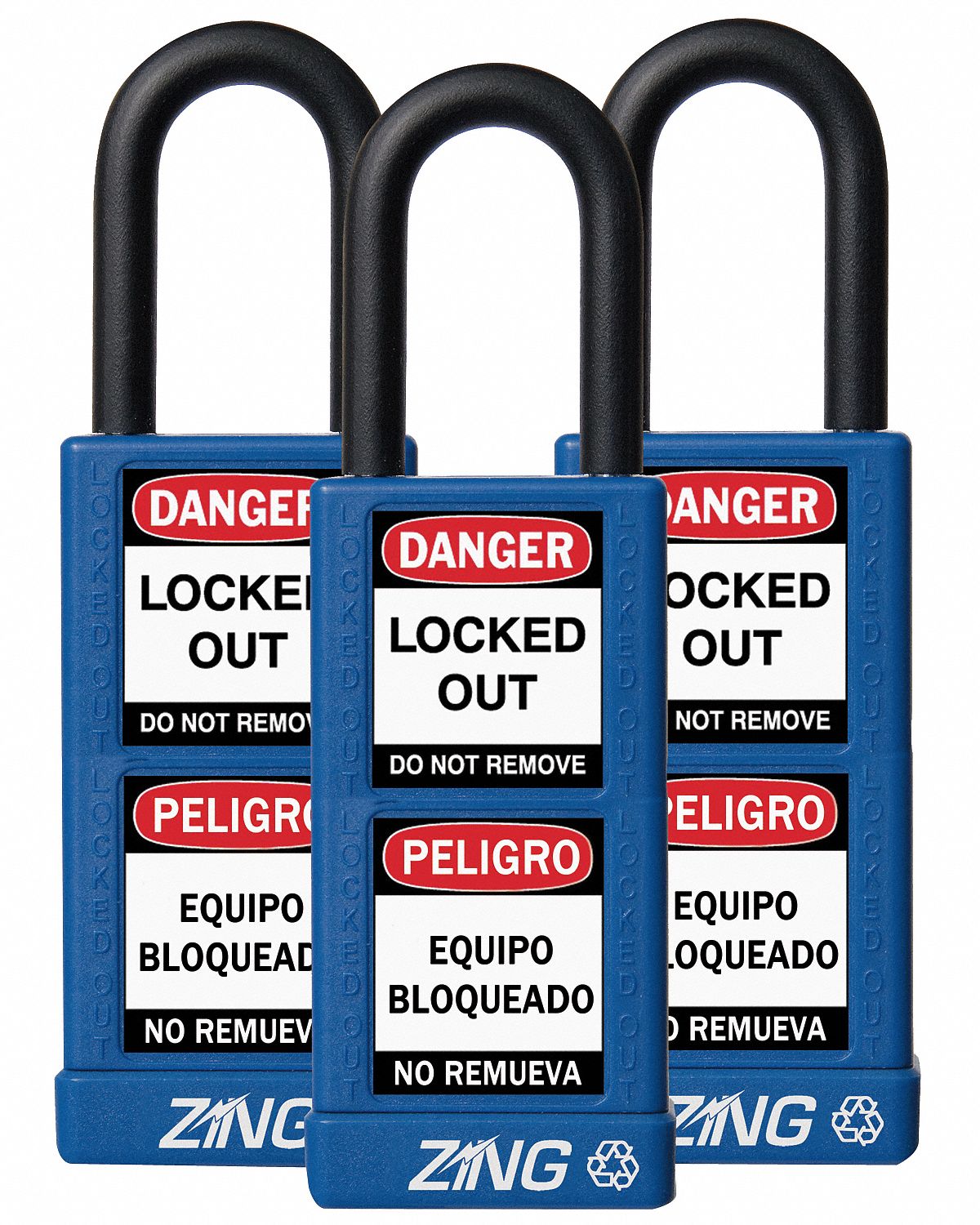 D7359 Lockout Padlock KA Blue 3 H PK3