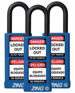 D7359 Lockout Padlock KA Blue 3 H PK3