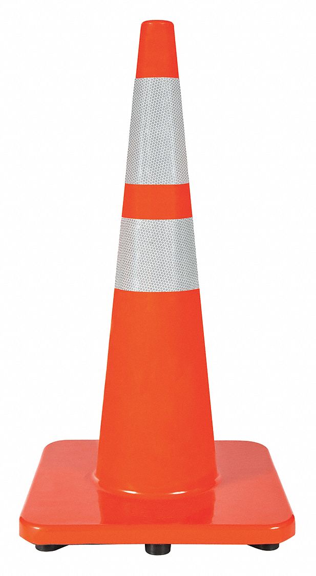 Traffic Cone 28 in H Orange