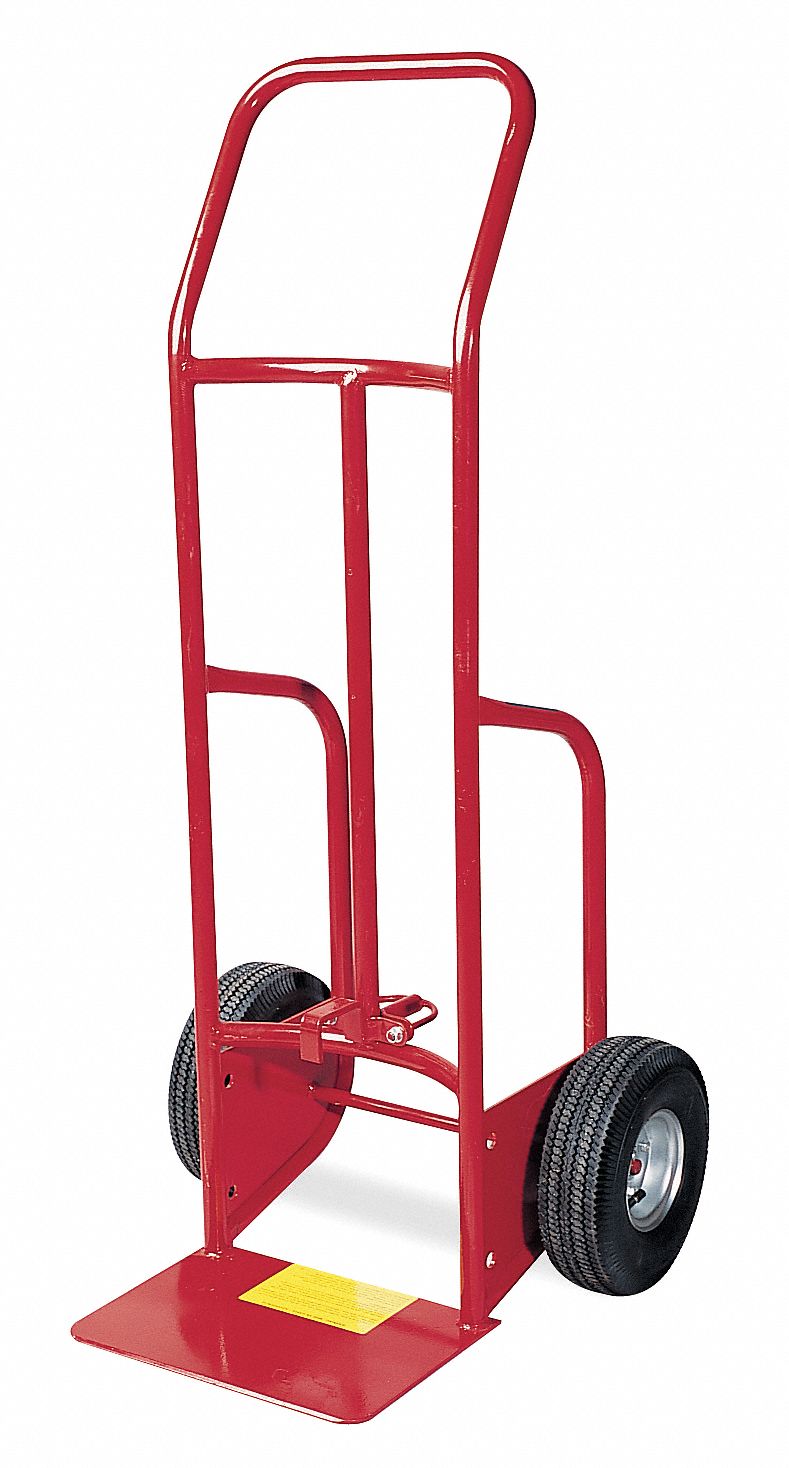 Drum Hand Truck 650 lb Steel Red