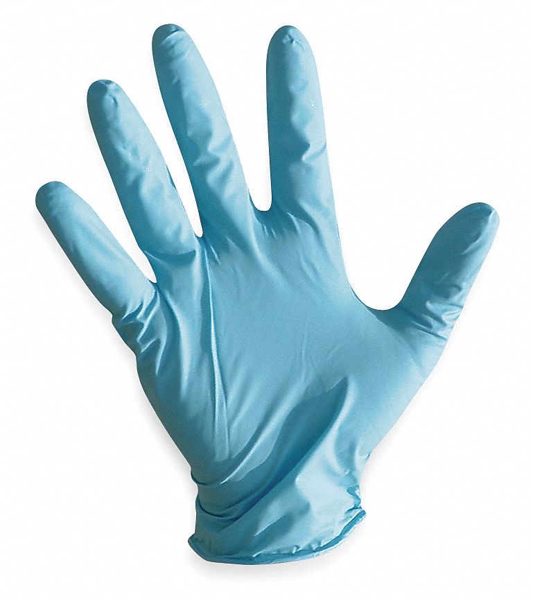 G7363 Disposable Gloves Nitrile L Blue PK100