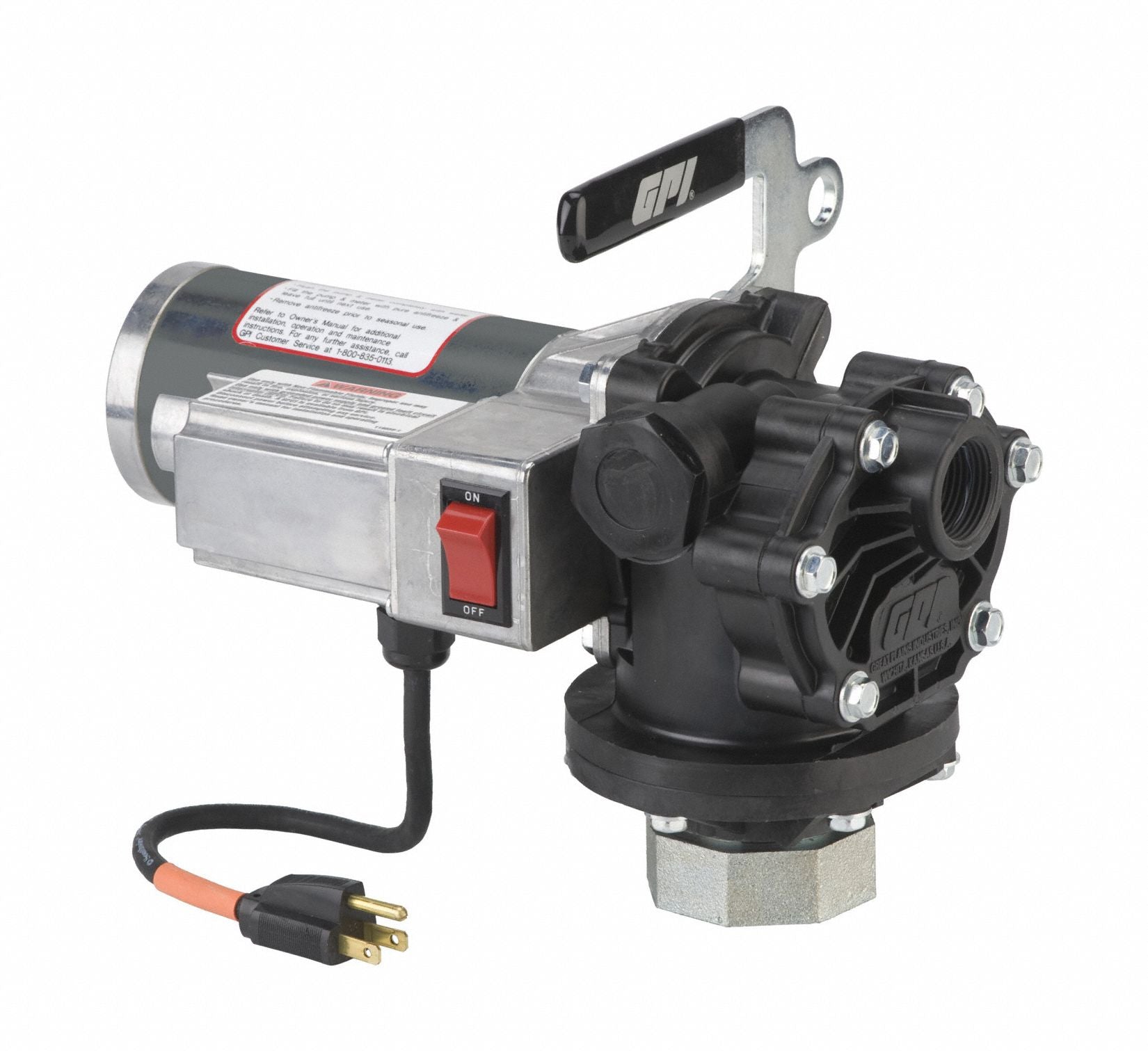 Electric Drum Pump 115VAC 12 gpm 1/4 HP