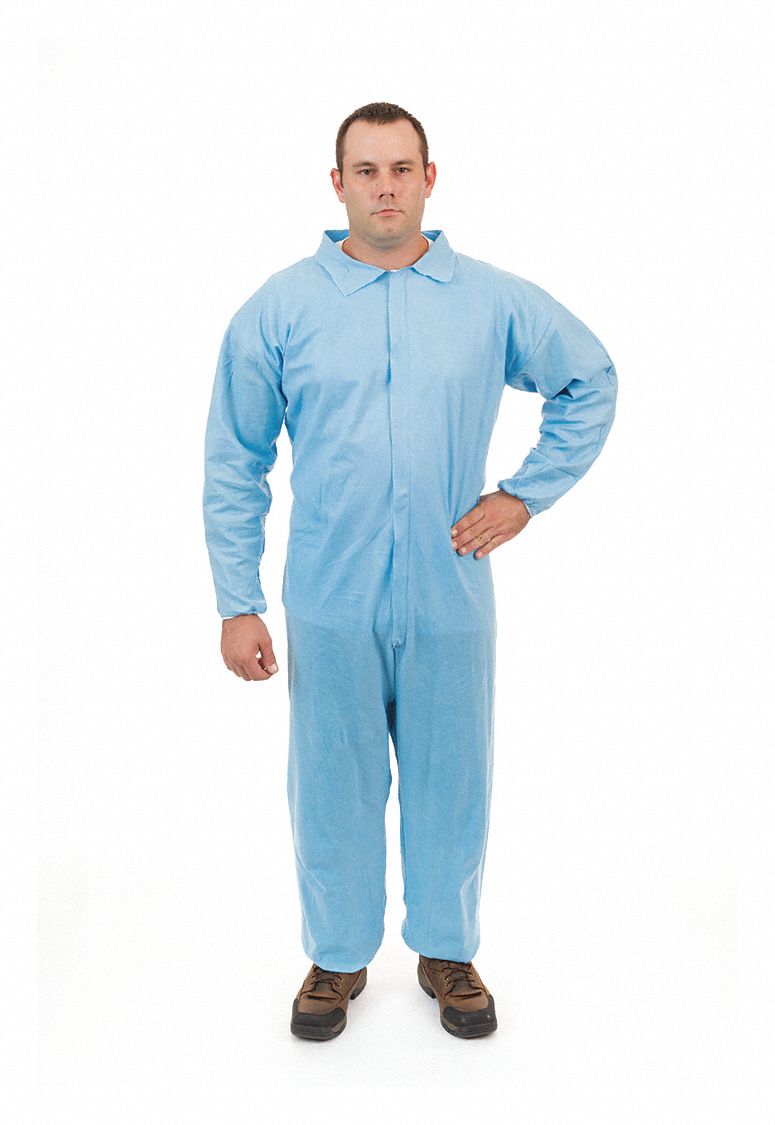 Disposable Coverall Blue L PK25