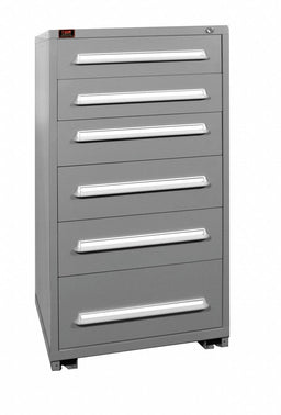 Mod Drwr Cab 59-1/4 H 6 Drwr Dove Gray
