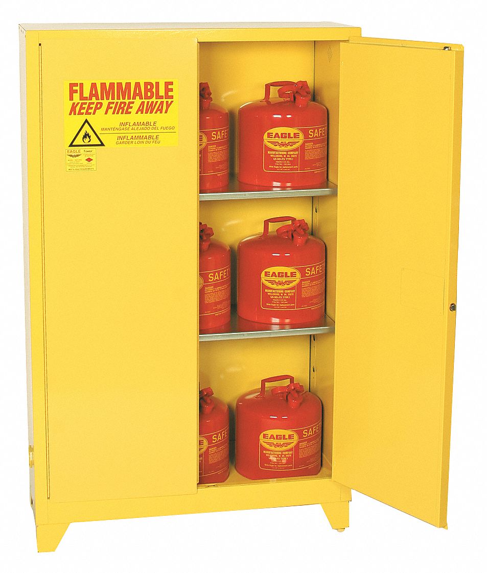 Flammable Safety Cabinet 60 gal Yellow