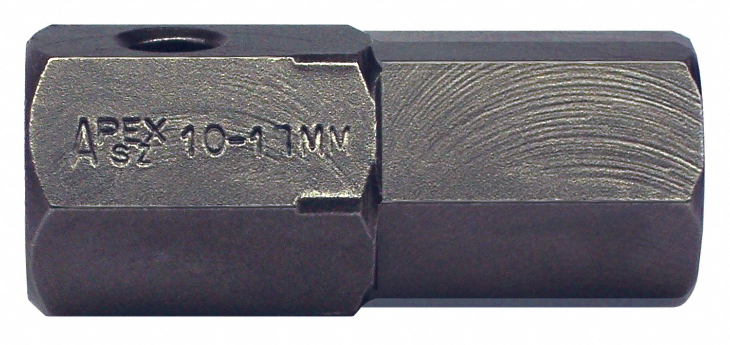 Torsion Bit Metric 5/8 Hex 17mm 1-9/16
