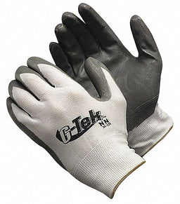 Coated Gloves XS Gray/White PK12