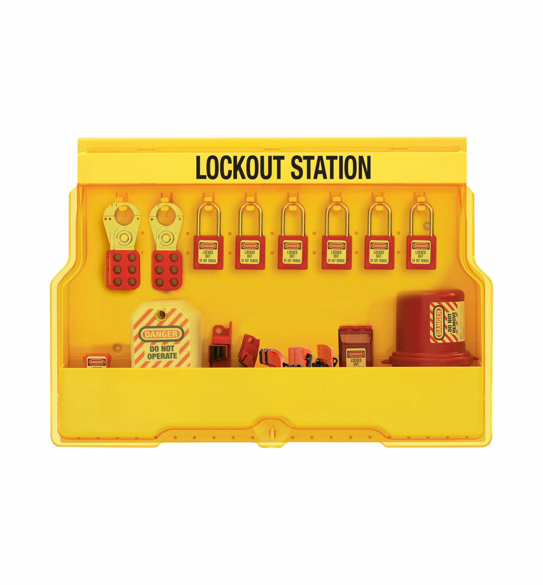 Lockout Station Fasteners Yellow