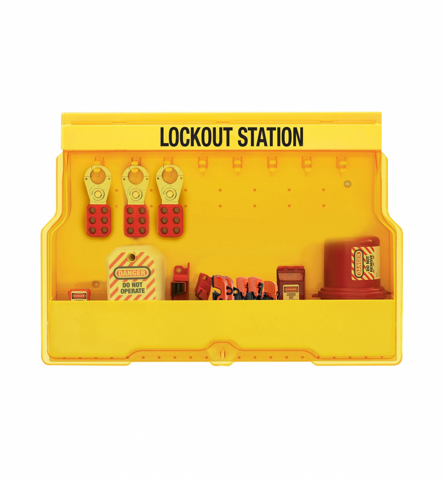 Lockout Station Fasteners Yellow