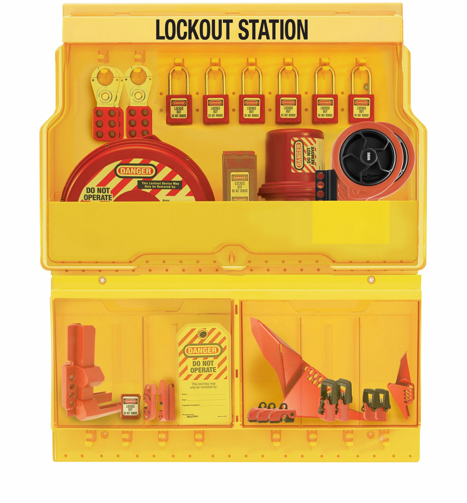 Lockout Station Fasteners Yellow