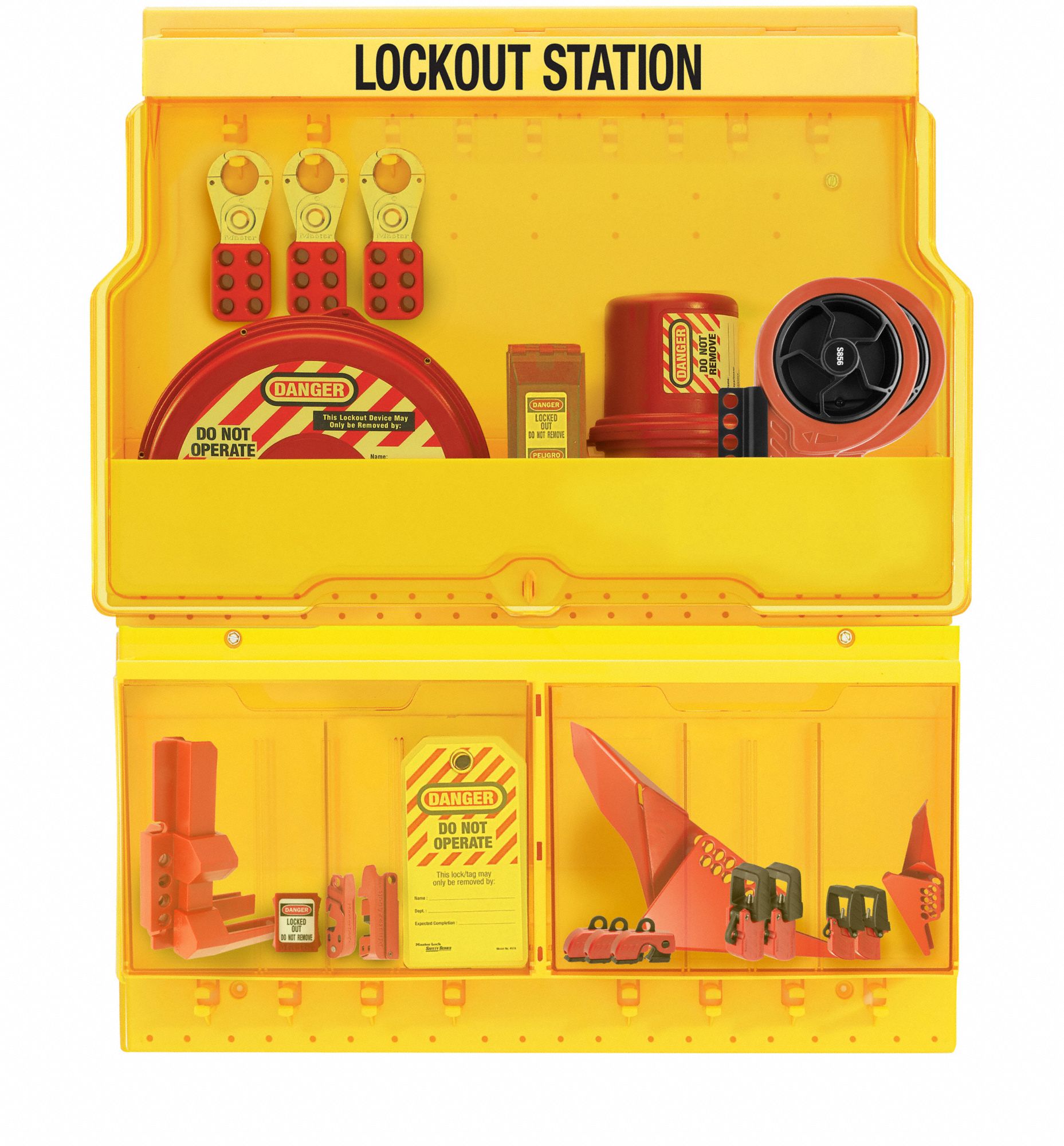 Lockout Station Fasteners Yellow