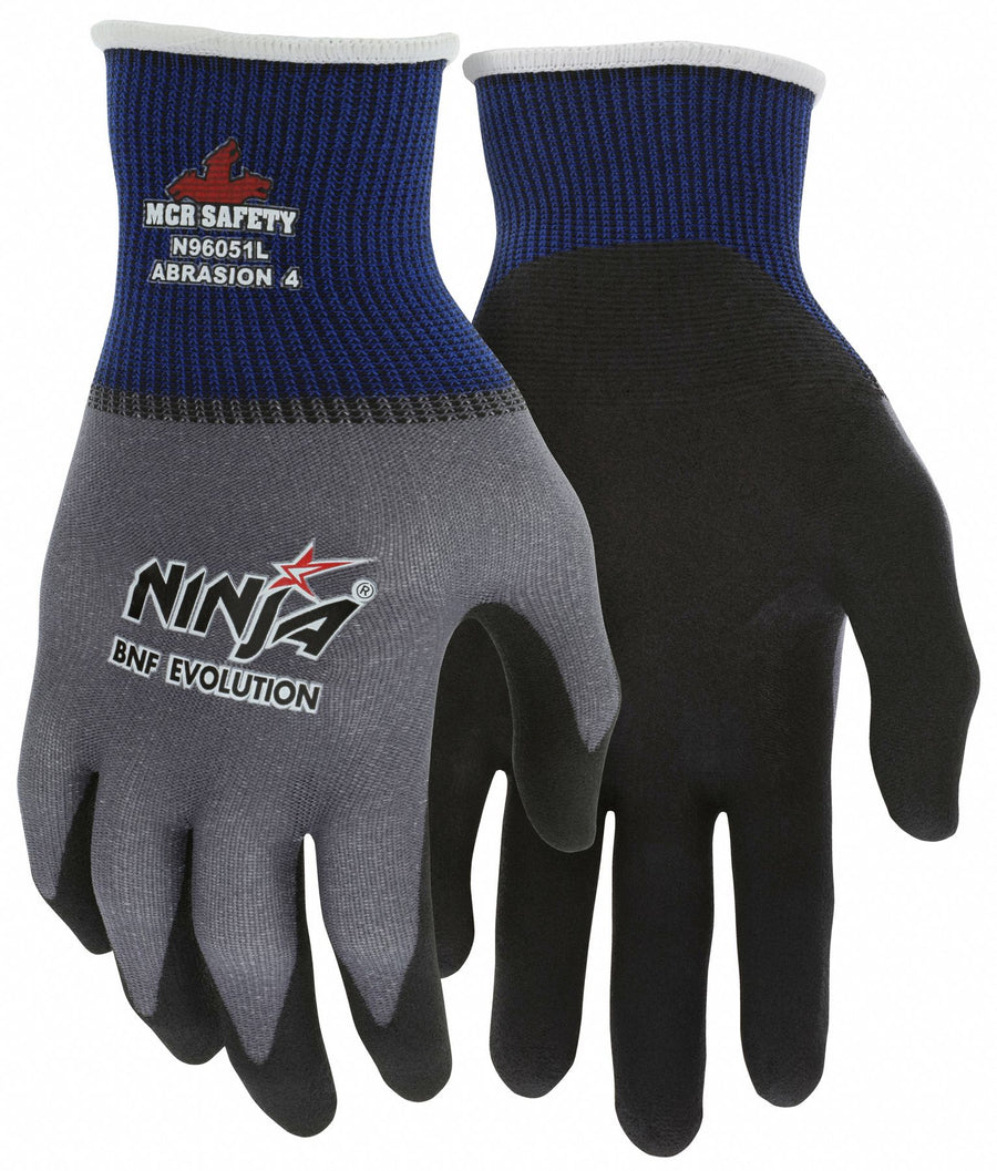 Gloves Black/Gray L PK12