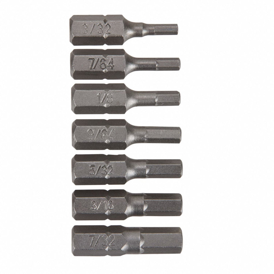 DriverBitSet 7pcs S2 Steel Shank 1/4